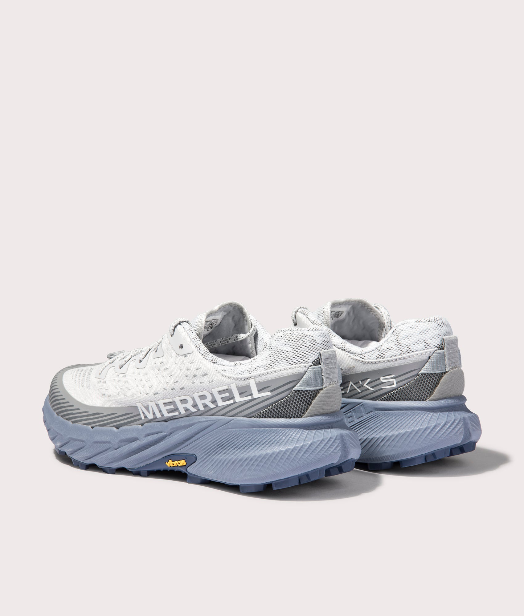 Merrell, Agility Peak 5 Trainers, Pigeon/Indigo, Eqvvs Menswear, back shot angle
