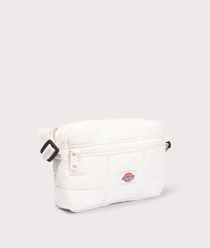 Dickies Gardiner Cross Body Bag in Whitecap Grey. EQVVS Angle Shot