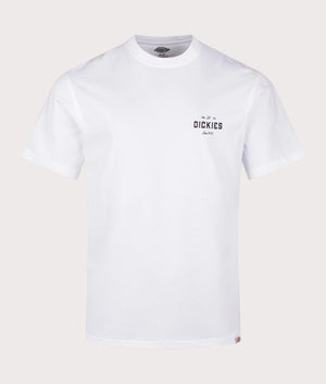 Dickies Emblem T-Shirt in White. EQVVS Shot. 