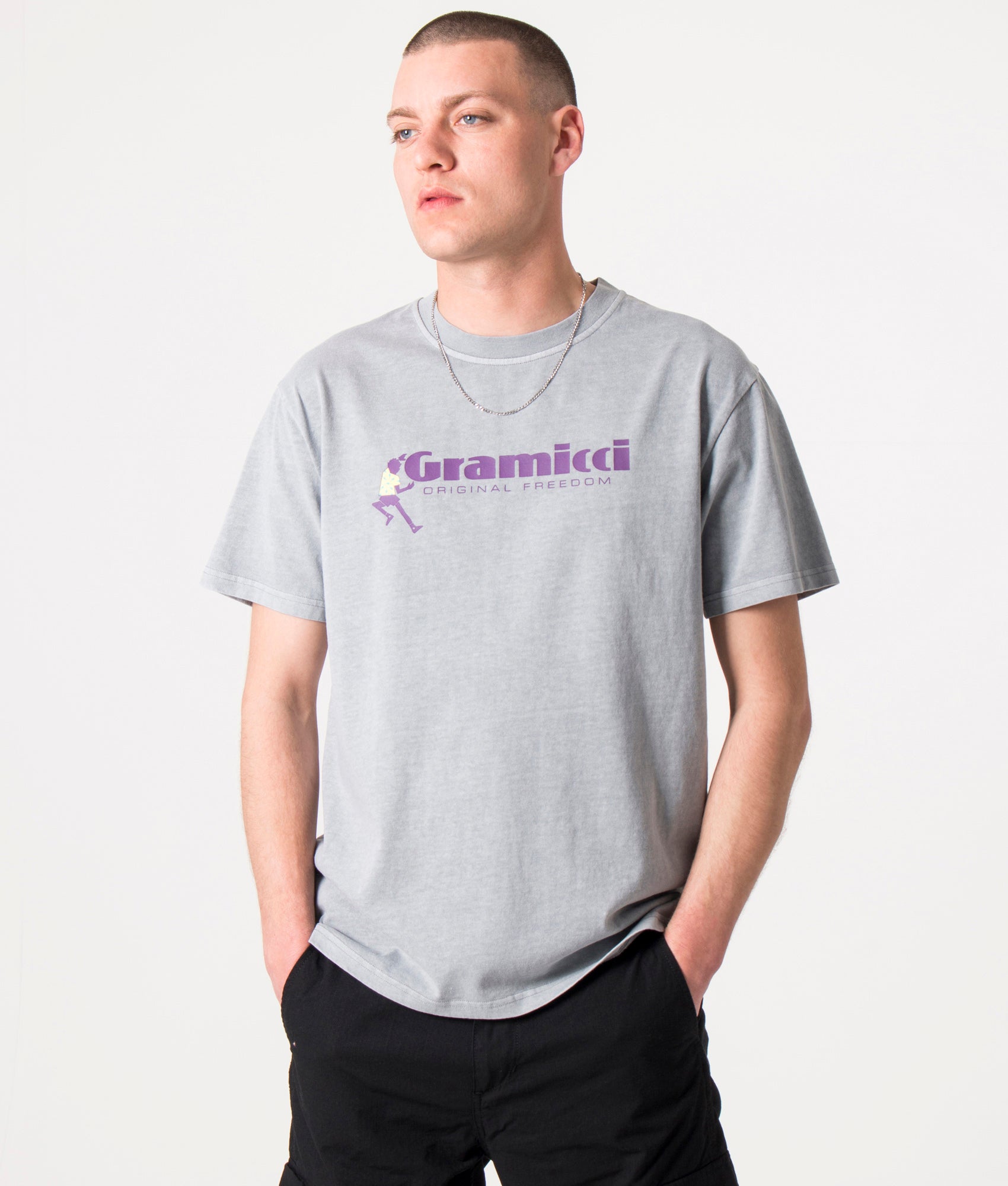 Dancing-Man-T-Shirt-Smoky-Slate-Pigment-Gramicci-EQVVS