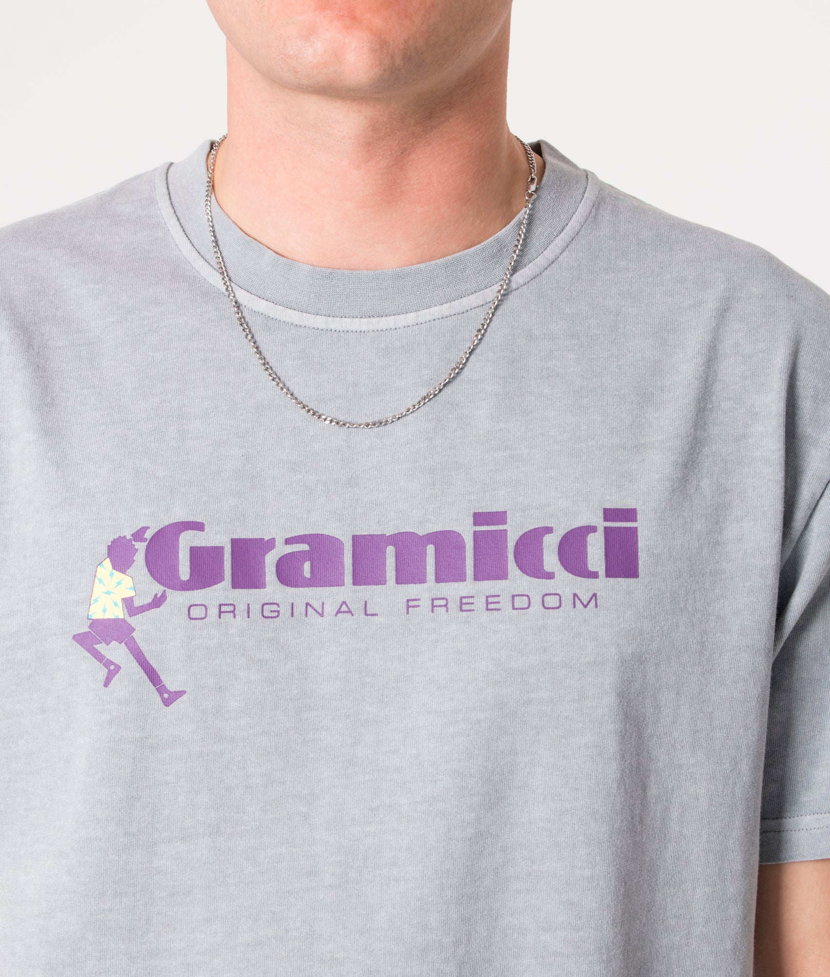Dancing-Man-T-Shirt-Smoky-Slate-Pigment-Gramicci-EQVVS