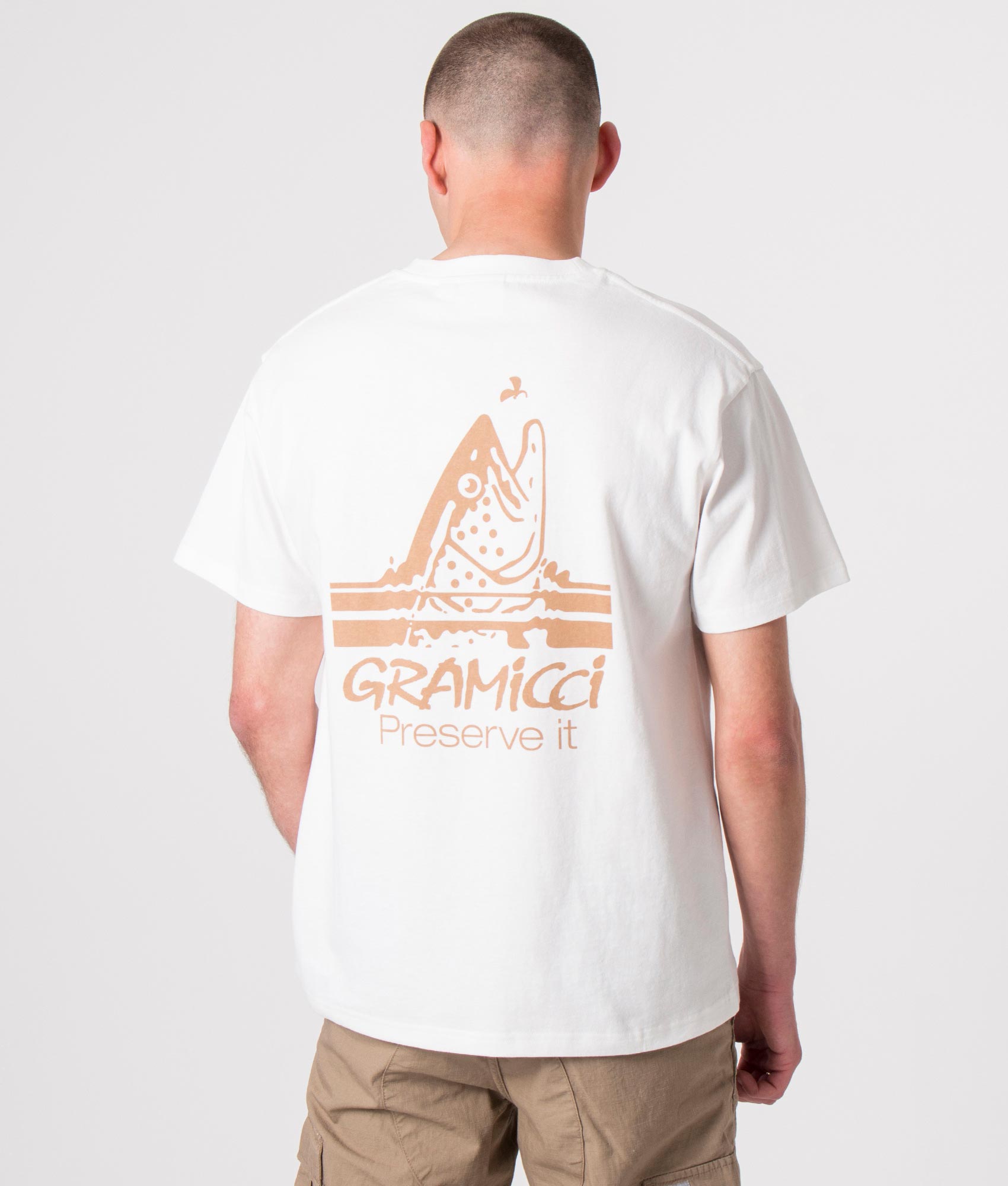 Trout-T-Shirt-White-Gramicci-EQVVS