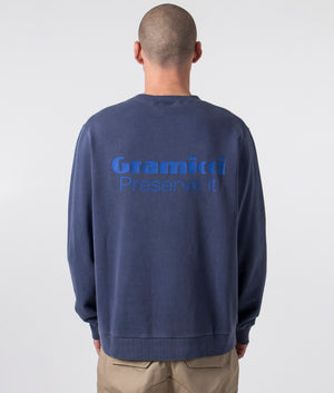 Relaxed-Fit-Preserve-It-Sweatshirt-Navy-Pigment-Gramicci-EQVVS-Back-Image