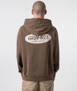 Relaxed-Fit-Original-Freedom-Oval-Hoodie-Brown-Pigment-Gramicci-EQVVS-Back-Image