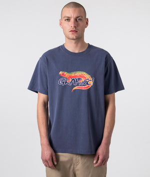Salamander-T-Shirt-Navy-Pigment-Gramicci-EQVVS-Front-Image