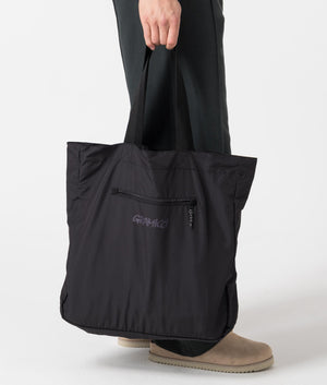 Shell Tote Bag in Black/Purple Front Image by EQVVS