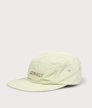 Nylon Cap in Lime by Gramicci. EQVVS Side Angle Shot.