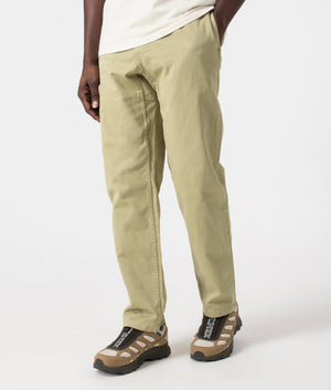 Gramicci Pants in Faded Olive. Side angle shot at EQVVS.