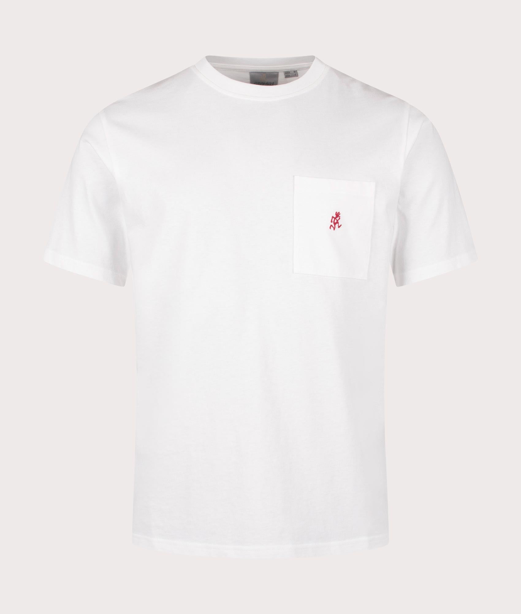Gramicci One Point Tee in White at EQVVS Menswear. Front shot.