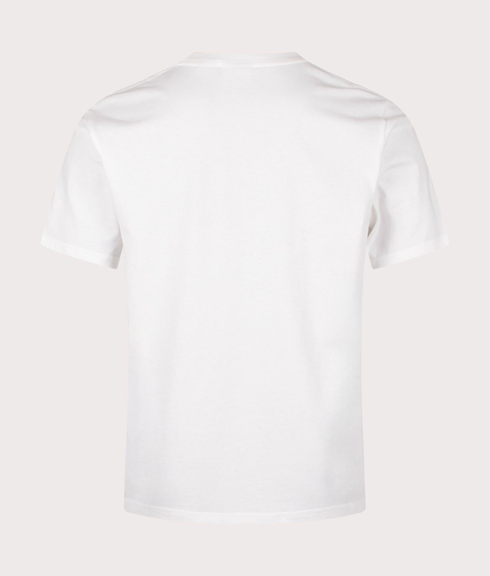 Gramicci One Point Tee in White at EQVVS Menswear. Back shot.