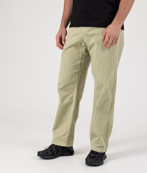 Straight Fit Gramicci Pants in Cactus Pigment | 100% Cotton | Gramicci | EQVVS | Front angle model shot 