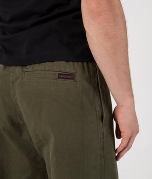 Straight Fit Gramicci Pants in Pine | 100% Cotton | Gramicci | EQVVS | Back detail model shot 