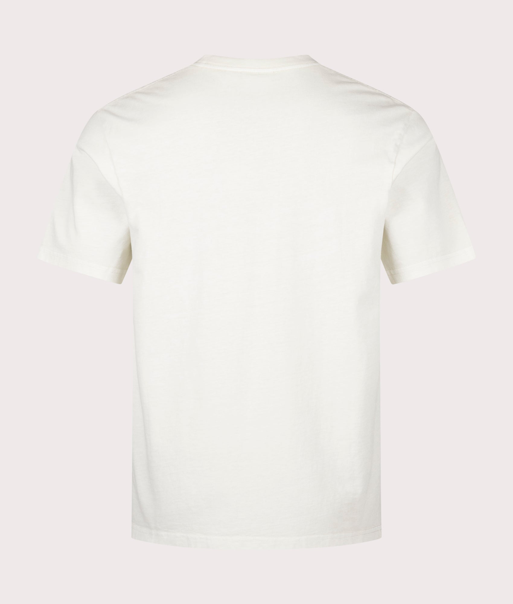 Gramicci One Point Pigment Dyed T-Shirt in Natural Pigment at EQVVS Menswear. Back shot.