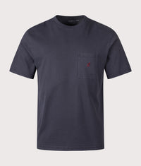 One Point Pigment Dyed T-Shirt: Navy Pigment 