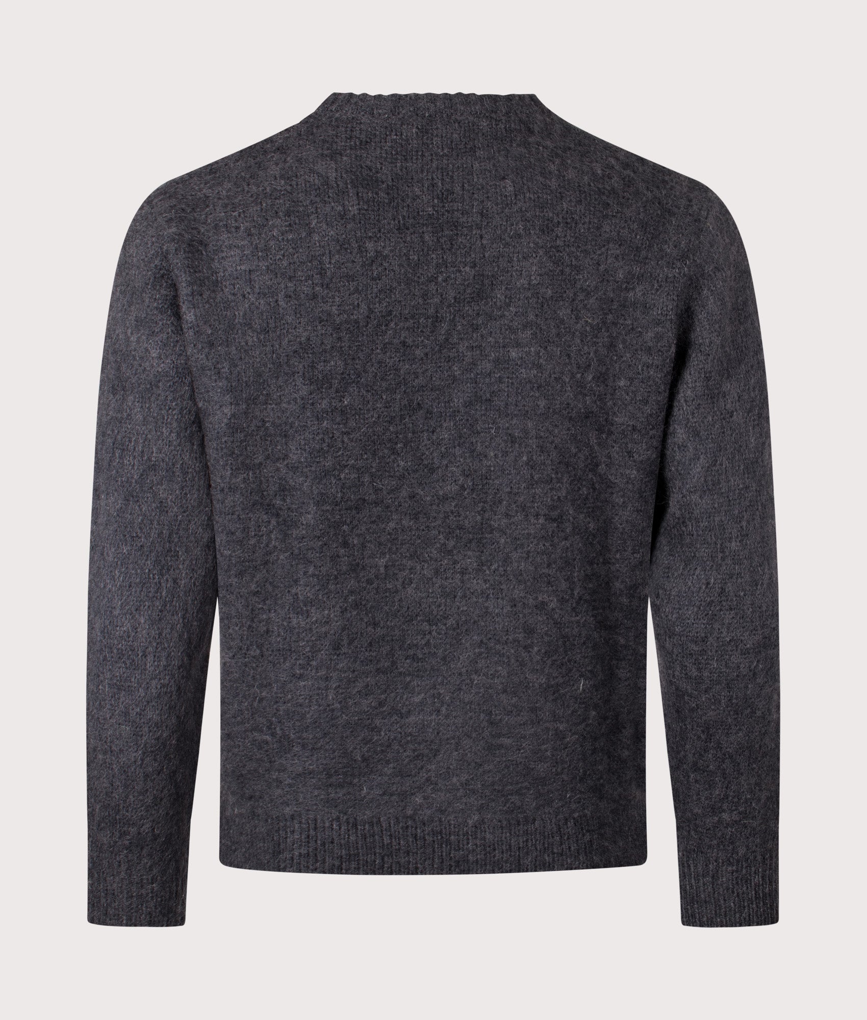 Relaxed Fit Mohair Sweatshirt in Charcoal | Gramicci | EQVVS | Back shot 