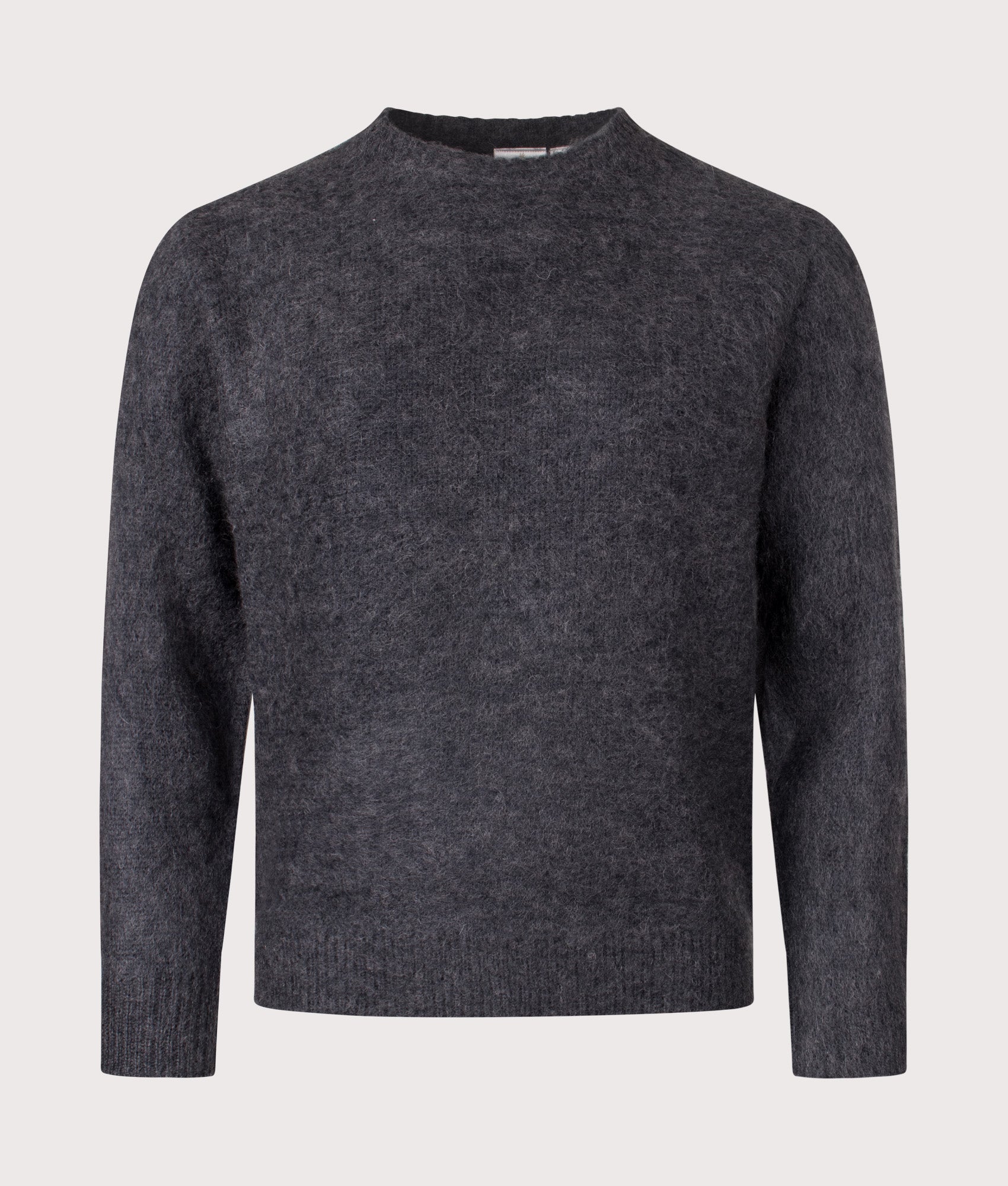Relaxed Fit Mohair Sweatshirt in Charcoal | Gramicci | EQVVS | Front shot 
