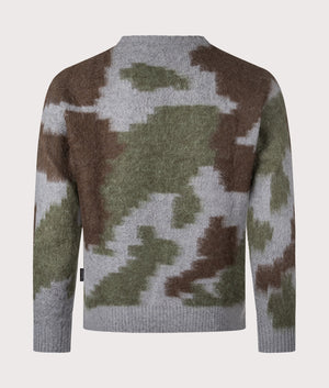 Relaxed Fit Mohair Sweatshirt in Jungle Digi Camo | Gramicci | EQVVS | Back shot 