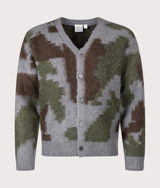 Relaxed Fit Mohair Cardigan in Jungle Digi Camo | Gramicci | EQVVS