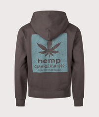 Hemp Zip Through Hoodie: Deep Brown 