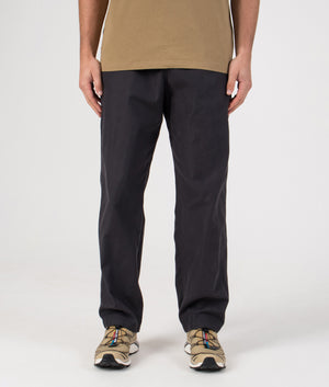 Relaxed Fit Swell Pants in Vintage Black | 100% Cotton | Gramicci | EQVVS | Front model shot 