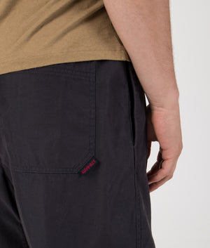Relaxed Fit Swell Pants in Vintage Black | 100% Cotton | Gramicci | EQVVS | Back detail model shot 