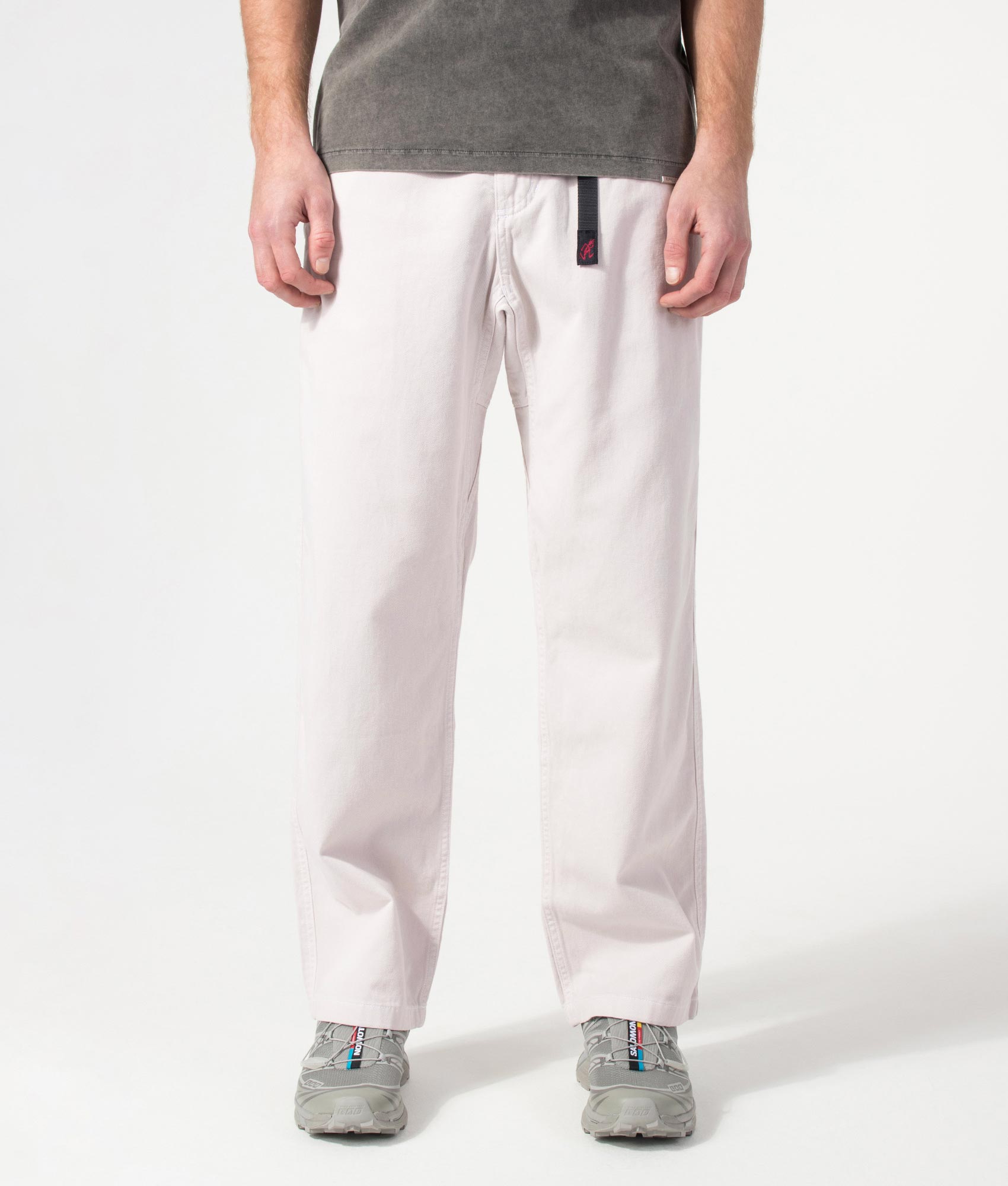 Straight Fit Gramicci Pants in Shell by Gramicci. Shot by EQVVS. Front shot.
