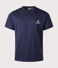 One Point Logo T-Shirt: Navy 