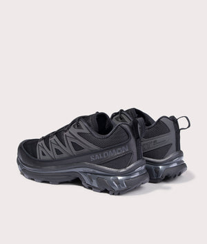 XT-6 Expanse Sneakers in Black/Ebony/Magnet | SALOMON | EQVVS | Back angle shot 