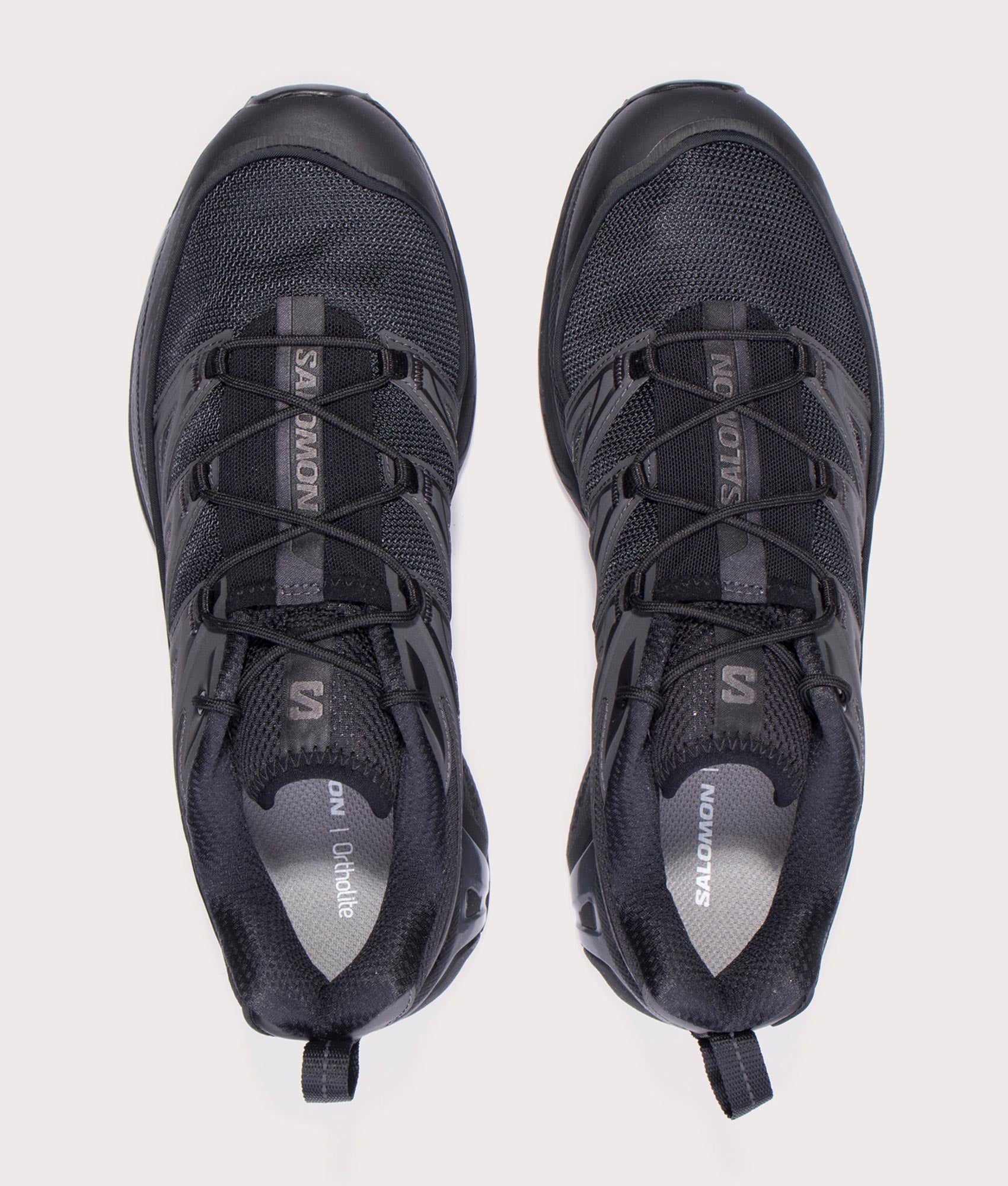 XT-6 Expanse Sneakers in Black/Ebony/Magnet | SALOMON | EQVVS | Top shot 