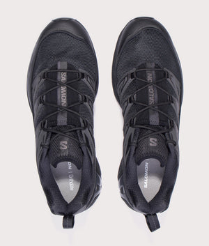 XT-6 Expanse Sneakers in Black/Ebony/Magnet | SALOMON | EQVVS | Top shot 