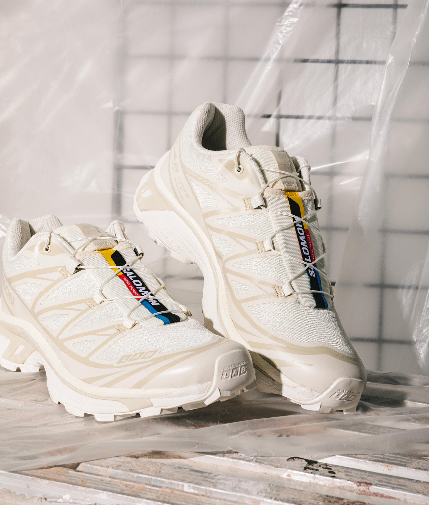 SALOMON XT-6 サロモンVANILLA ICE/ALMOND MILK XT-6 Sneakers in Vanilla Ice/Vanilla Ice/Almond Milk | SALOMON | EQVVS