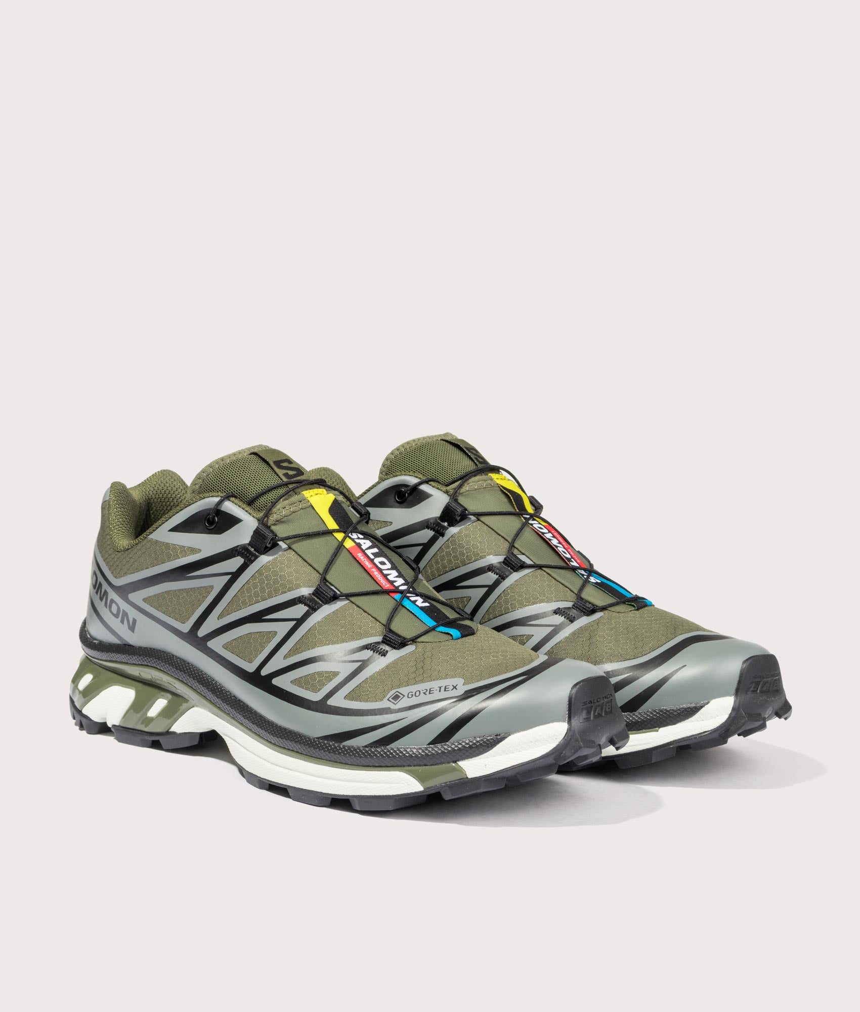 XT-6 GTX Sneakers. Shot by EQVVS. Angled shot.