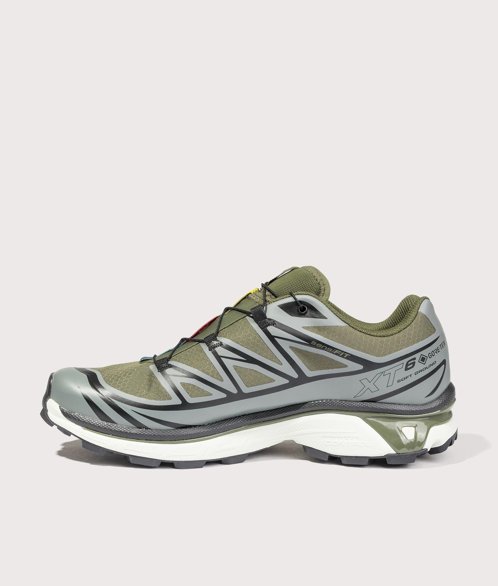 XT-6 GTX Sneakers. Shot by EQVVS. Detail front shot.