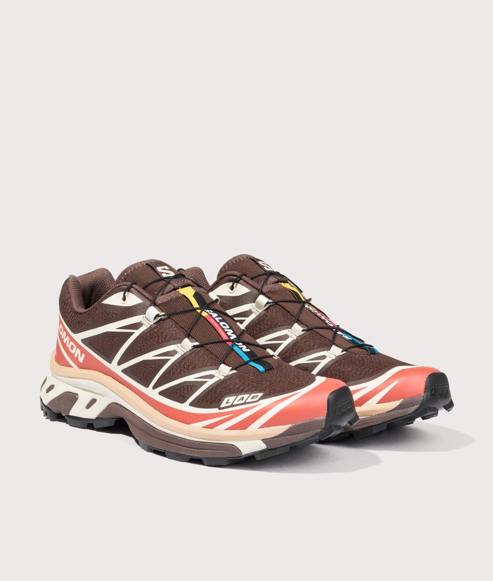 XT-6 Sneakers. Shot by EQVS. Angled front shot.