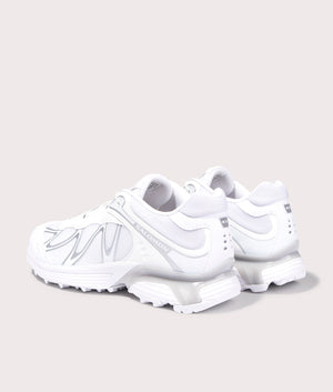 XT-Whisper Sneakers in White/Lunar Rock/FTW Silver | SALOMON | EQVVS | Back angle shot 