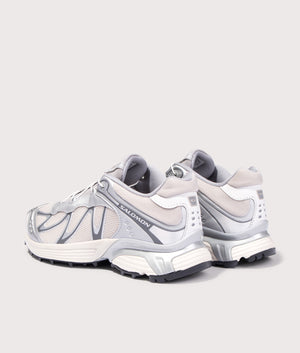 XT-WHISPER Sneakers by Salomon in Silver. Shot by EQVVS. Back shot