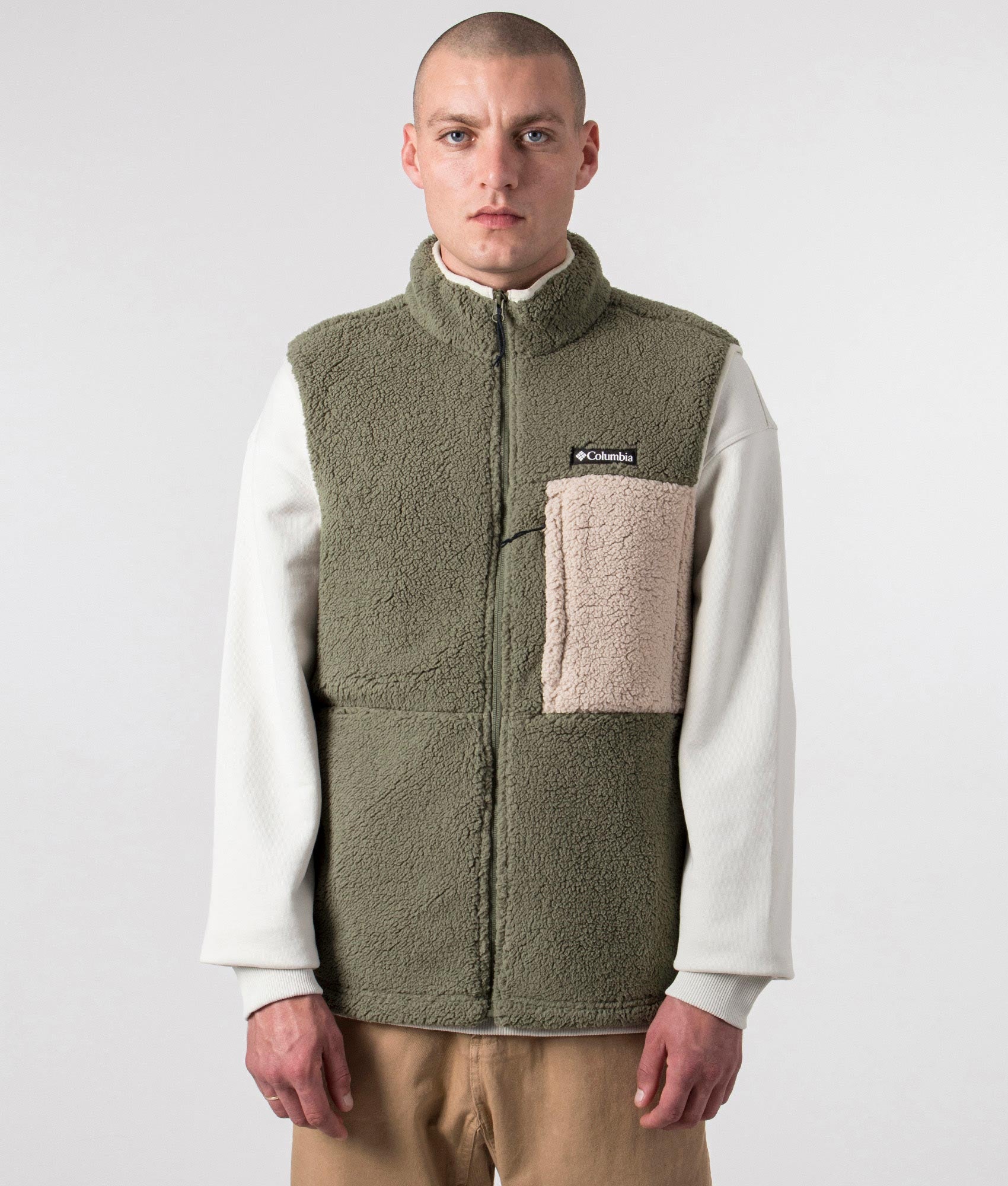 Mountainside-Fleece-Vest-Stone/Green-Accient/Fossil-Columbia-EQVVS