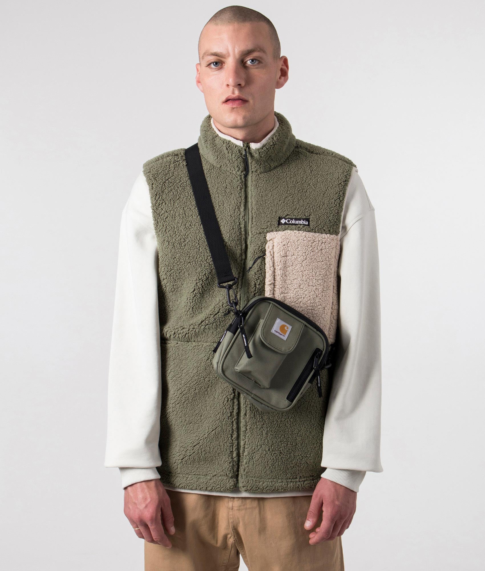 Mountainside-Fleece-Vest-Stone/Green-Accient/Fossil-Columbia-EQVVS
