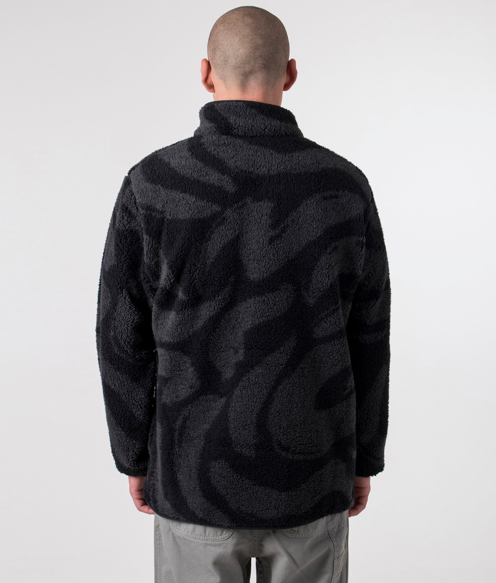 Rugged-Ridge-II-Sherpa-1/2-Snap-Fleece-Black-Snowdrifts-Print-Columbia-EQVVS