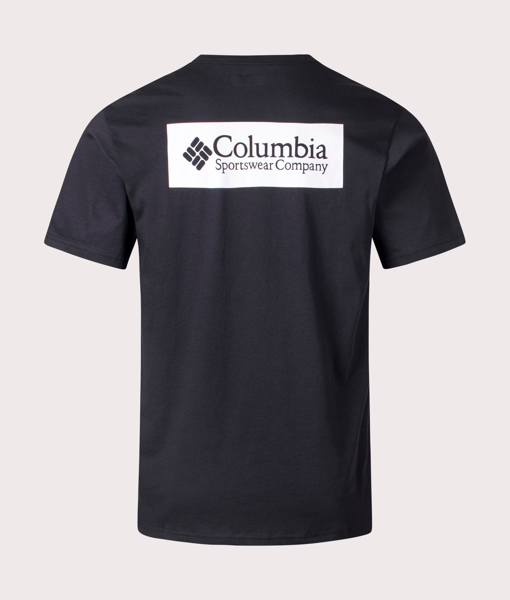 Columbia North Cascades T-Shirt in Black. Shot at EQVVS.  Back shot. 