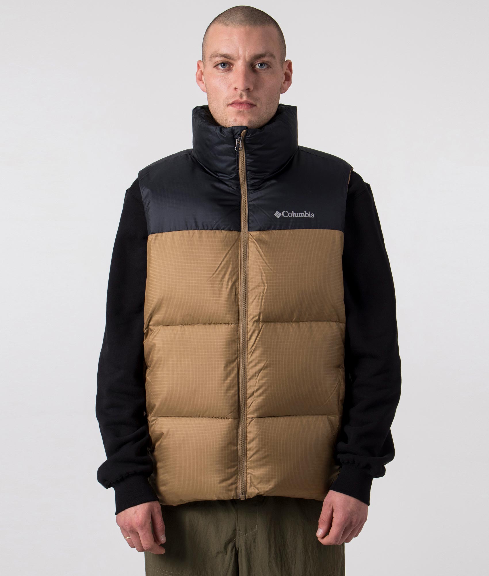 Columbia Puffect II Vest , Brown, EQVVS, Front 