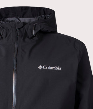 Columbia Altbound Jacket in Black, 100% Recycled Polyester Detail Shot at EQVVS