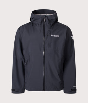 Ampli-Dry II Shell Waterproof Hiking Jacket in Black | Columbia | EQVVS | Front shot 
