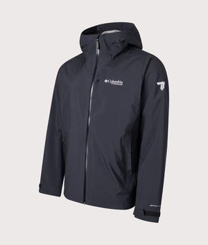 Ampli-Dry II Shell Waterproof Hiking Jacket in Black | Columbia | EQVVS | Front angle shot 