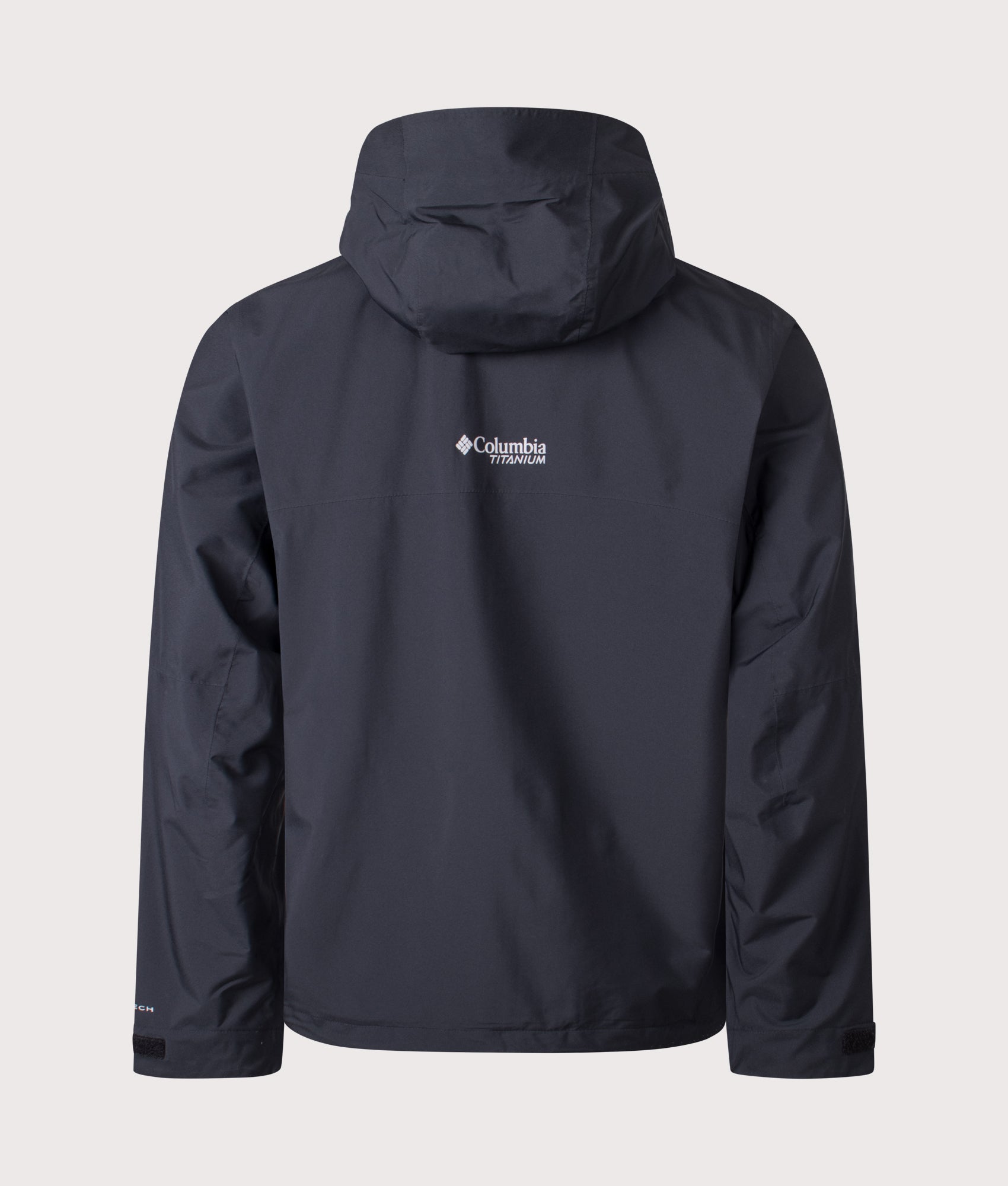 Ampli-Dry II Shell Waterproof Hiking Jacket in Black | Columbia | EQVVS | Back shot