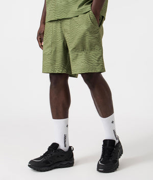 Black Mesa Lightweight Shorts in Canteen Variegated by Columbia. EQVVS side angle shot.