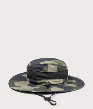 Bora Bora Printed Booney Hat in Stone Green Mod Camo by Columbia. EQVVS back angle shot .