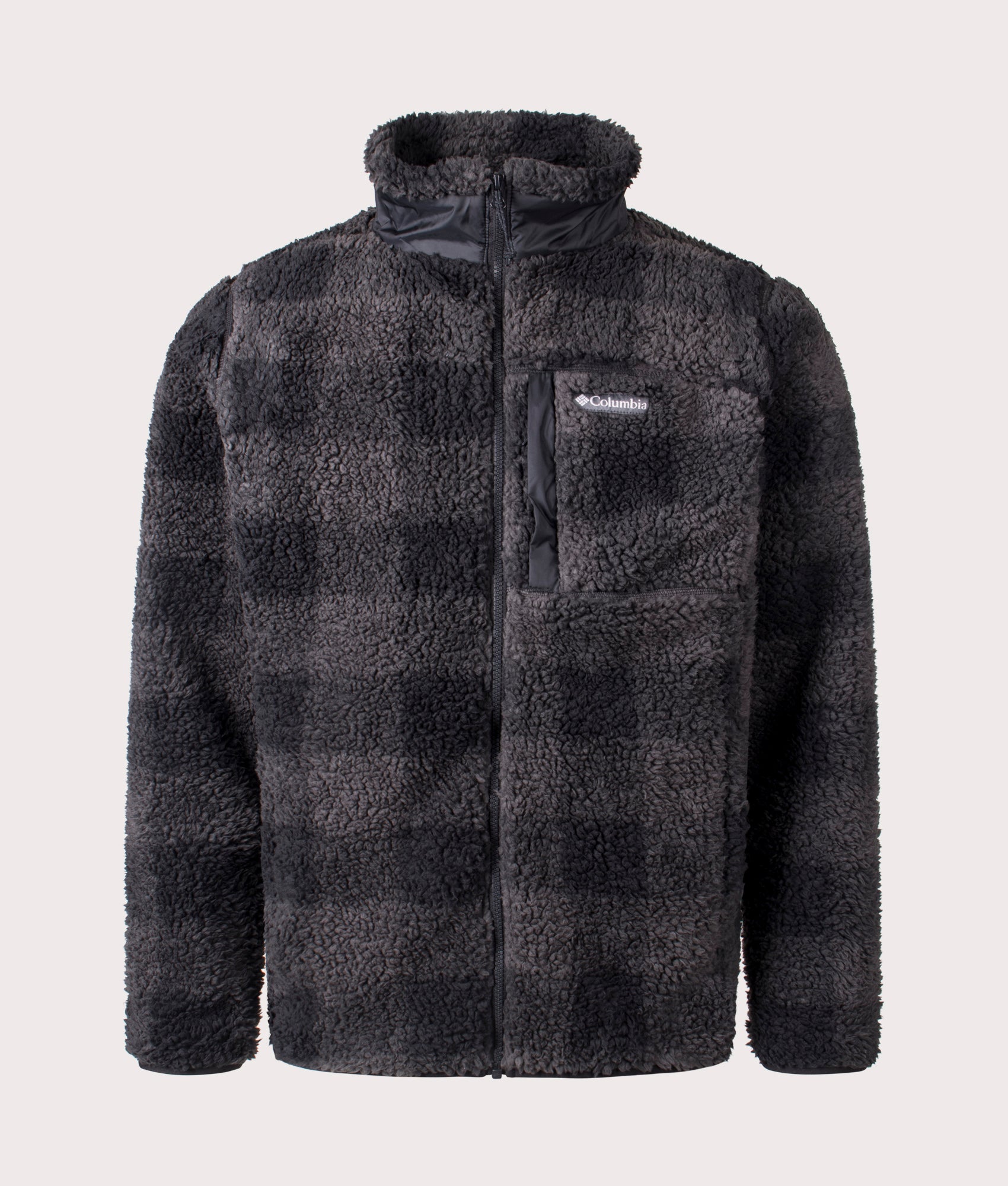 Columbia Winter Pass Fleece Black Check. shot at EQVVS. Front shot. 