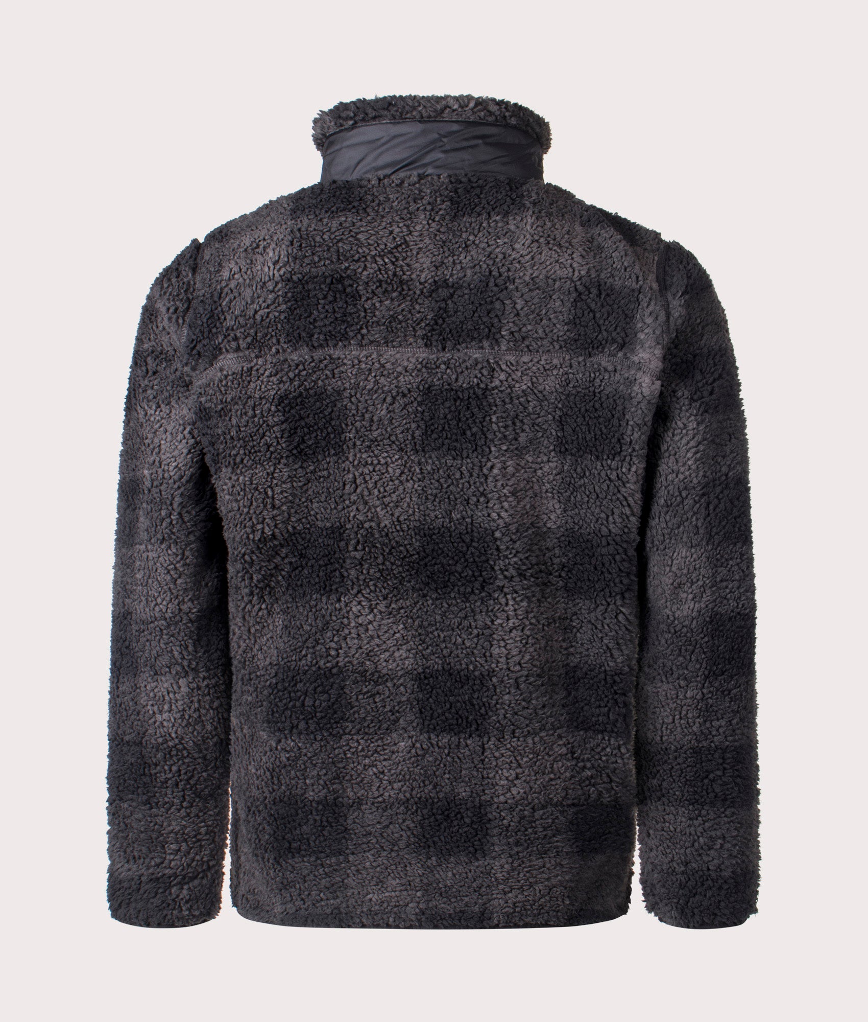 Columbia Winter Pass Fleece Black Check. shot at EQVVS. Reverse shot. 