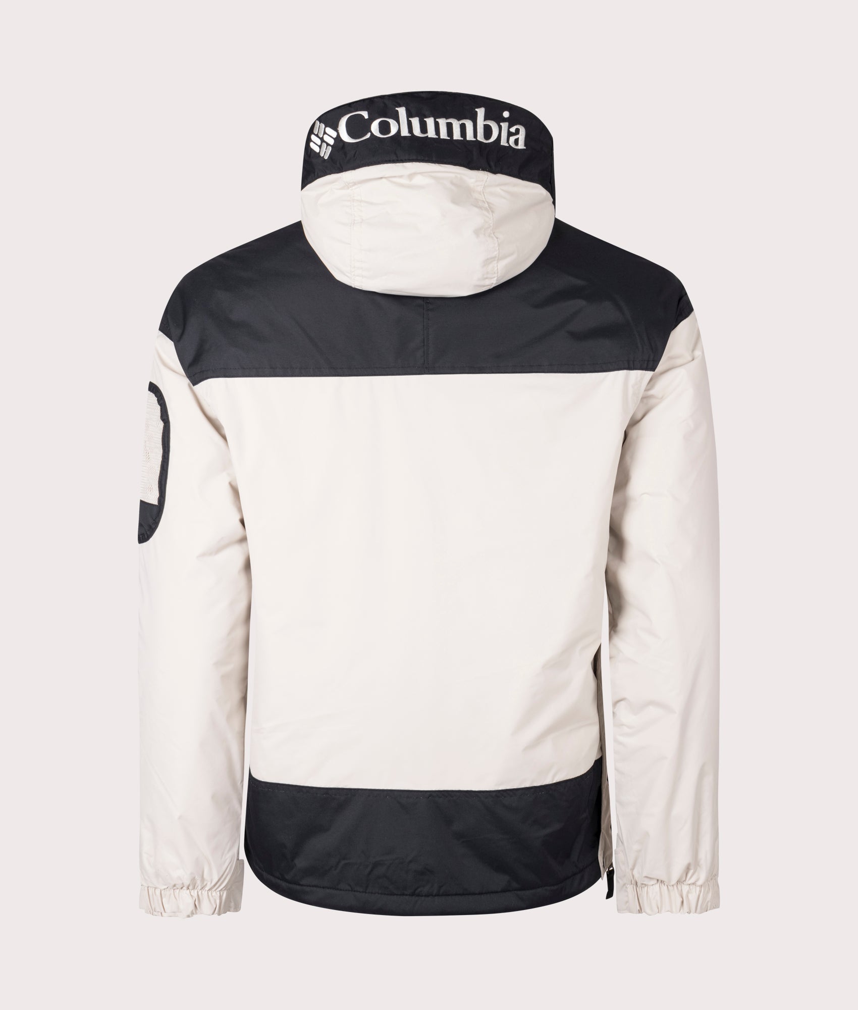 Columbia, challenger ll insulated pullover, dark stone/ black, EQVVS Menswear, back photo shot